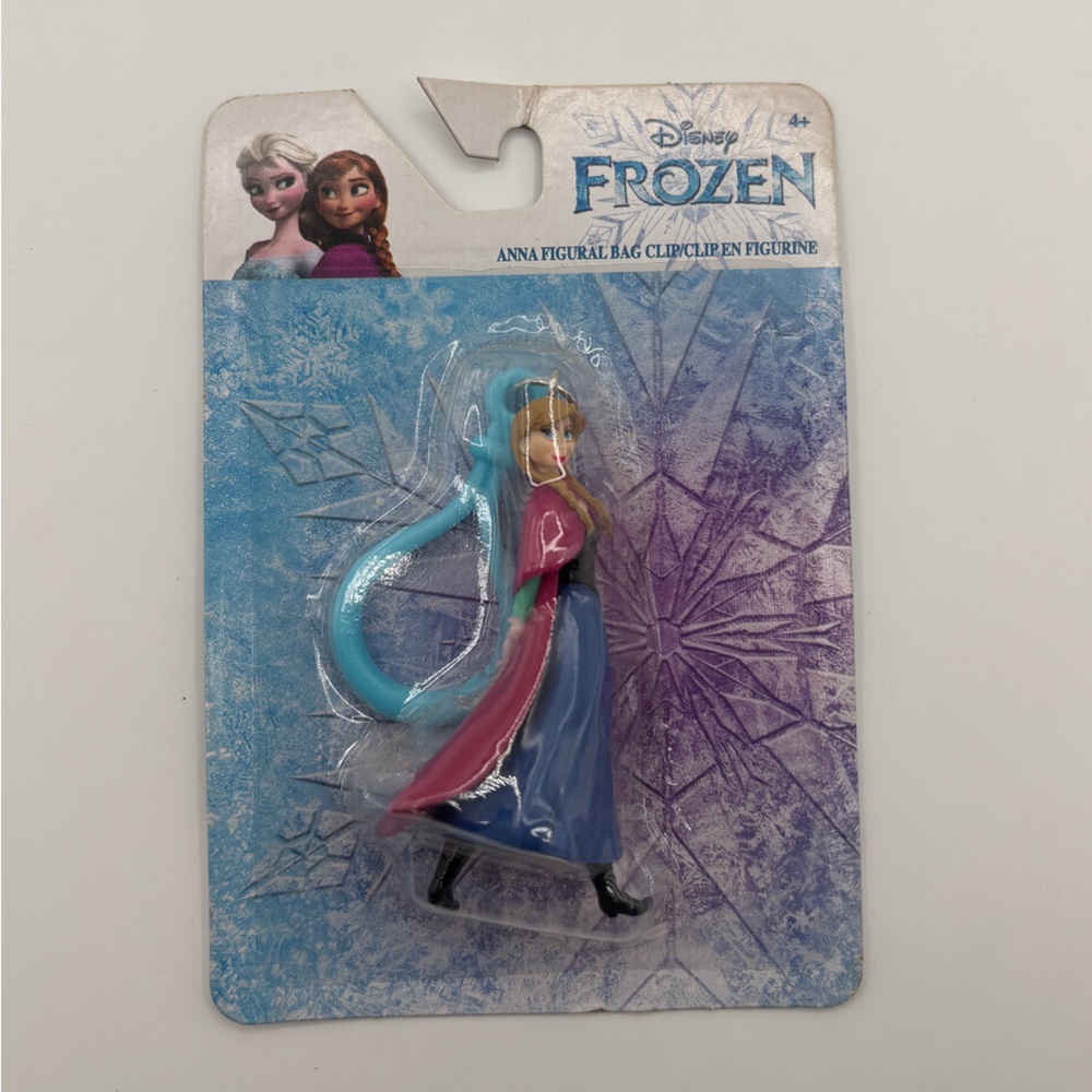 Disney Frozen Anna Figure with Blue and Pink Outfit